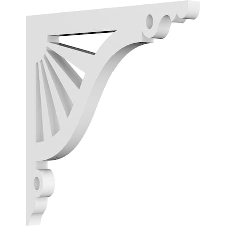 Ekena Millwork Marshall Architectural Grade PVC Bracket, 5/8"W X 8"D X 8"H BKTP01X08X08MA